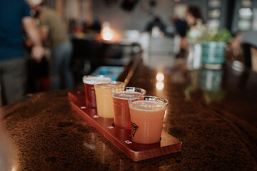 beer flight horizontal