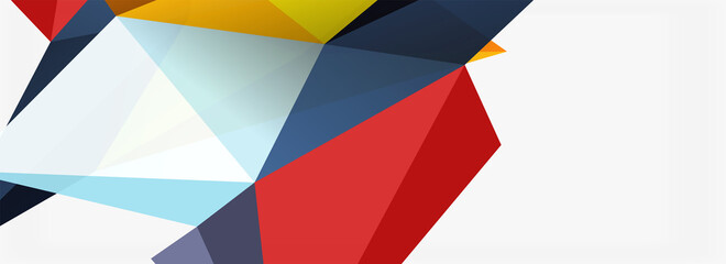 3d mosaic abstract backgrounds, low poly shape geometric design