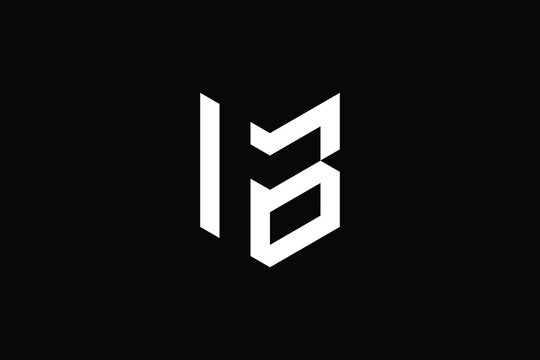 BM logo letter design on luxury background. MB logo monogram initials letter concept. BM icon logo design. MB elegant and Professional letter icon design on black background. M B BM MB