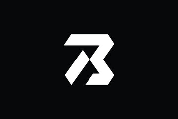 AB logo letter design on luxury background. BA logo monogram initials letter concept. AB icon logo design. BA elegant and Professional letter icon design on black background. AB BA