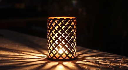 Fototapeta na wymiar Świecznik w stylu arabskim.