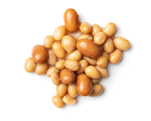 Mix of legume beans and chickpeas in sauce.