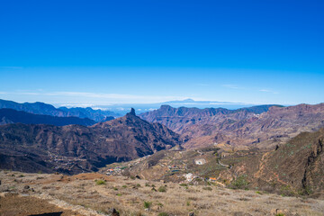 Mountain view over the clouds, Canaries, Spain
