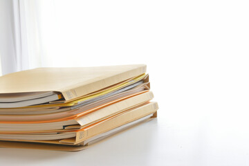 Documents on a desk