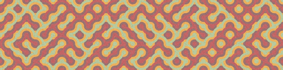 Fototapeta premium Abstract Geometric Pattern generative computational art illustration