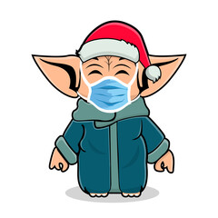 Cute Blue Monster Cartoon Kids