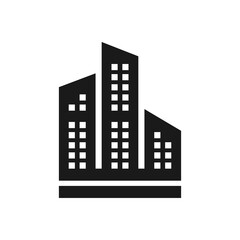 Premium vector office or corporate building logo design