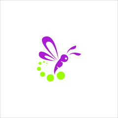 logo butterflay icon templet vector beautiful colorful