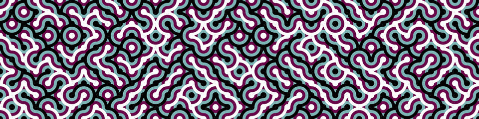 Abstract Geometric Pattern generative computational art illustration