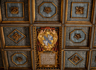  Ceiling in Basilica of St Apollinare Nuovo in Ravenna, Italy