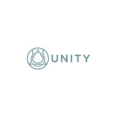 U Unity Logo Design Vector