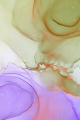 Alcohol ink art.Mixing liquid paints. Modern, abstract colorful background, wallpaper. Marble texture.Translucent colors