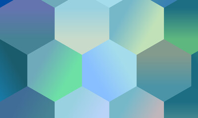 Creative aqua polygonal background, digitally created