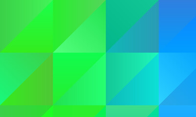 Original Green and light blue polygonal background, digitally created