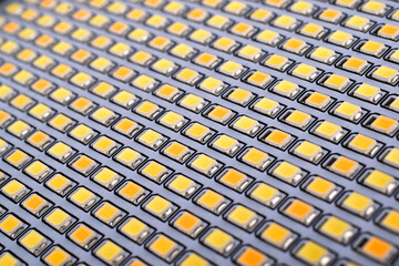 close up of led light panel
