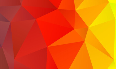 Beautiful Orange and yellow polygonal background, digitally created