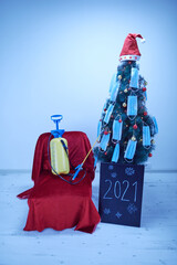 Waiting for Christmas and New Year's eve in quarantine during Covid 19 / Coronavirus pandemic....