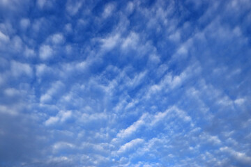 Obraz premium The blue sky with white clouds floating streak