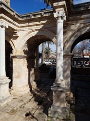 the entrance to old Antalya via Hadrian's gate