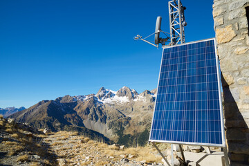 Solar panel in spanish Pyrenees