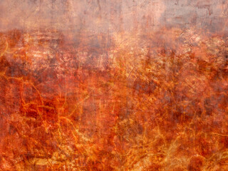 maroon red burned wall abstract background a closeup orange and brown color surface texture with crack and dark stained of grunge ccment