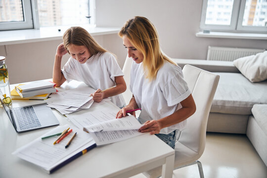 Parent Explaining The Subject To Her Teenage Daughter