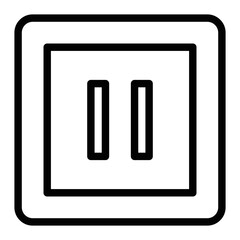 Power switch line icon. on of linear style marks for mobile concepts and web design. Toggle toggle the position line vector icon. Symbol, logo illustration. Pixel perfect vector graphics