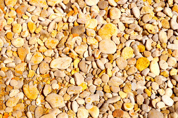 Pebble beach in Crete