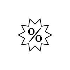 Percent sign, discount symbol icon. Graphic elements for your design. Vector illustration isolated.