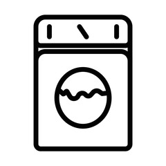 washing machine icon vector. line style electrical equipment icon