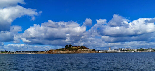 Drakes Island from the sea
