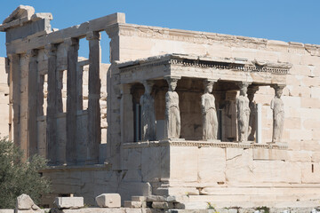 Obraz premium Erechtheion on the Acropolis at Athens. Greece
