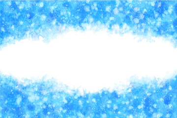 氷 雪 ブルー 冬 クリスマス 水彩 背景