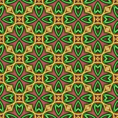 colorful symmetrical repeating patterns for textiles, ceramic tiles, wallpapers and designs. seamless image.