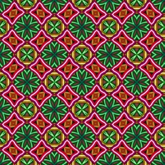colorful symmetrical repeating patterns for textiles, ceramic tiles, wallpapers and designs. seamless image.
