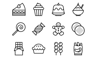 Set of Food Icons Line Style Vol 2