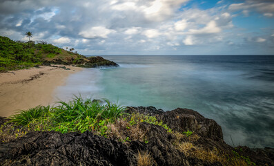 View from the cliffs at Mini Batanas on the island of Jomalig in the Philippines.
