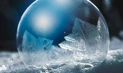 Zamarzająca bańka mydlana © mycatherina