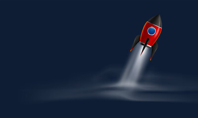Naklejka na ściany i meble The Rocket collection icon 3d