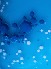 Abstract blurred background with colorful gradient colors. Oil drops in water abstract psychedelic image pattern.