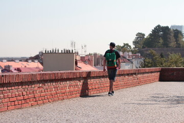 person walking on the street