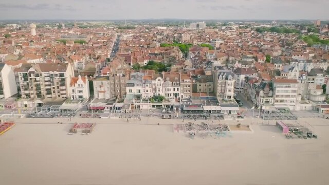 Plage de Dunkerque, Nord, Hauts-de-France - Drone