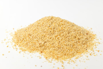 Perilla powder on a white background