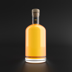 Whiskey Glass Bottle Mockup