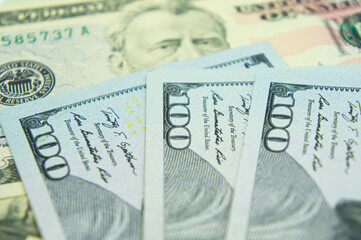 100 one hundred American dollars. U.S. National Bank banknote