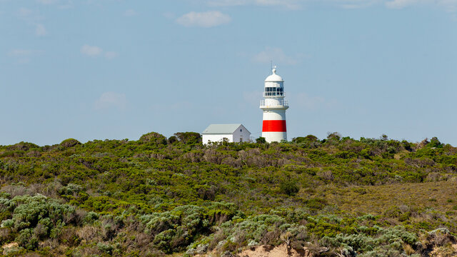 The  Cape Northumberland lighthouse in Port MacDonnell South Australia on November 10th 2020