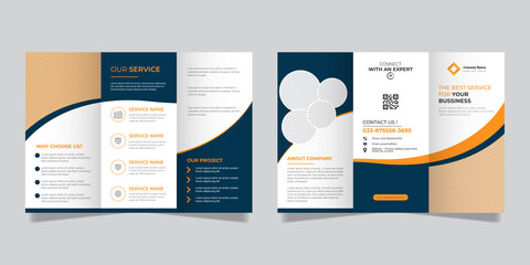 Tri-Fold Brochure Design for your Company, Corporate, Business, Advertising, Marketing, modern and unique brochure template