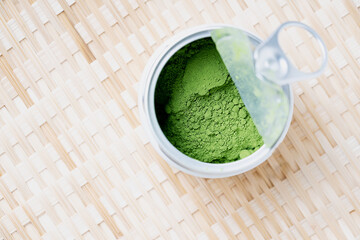 Traditional Japanese matcha tea