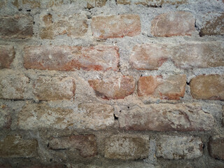 Fototapeta premium Brick wall backgrounds, brick room, abstract interior grunge texture for architecture design