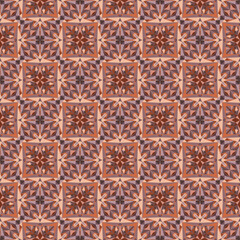 Geometric seamless pattern, abstract colorful background, vector texture.